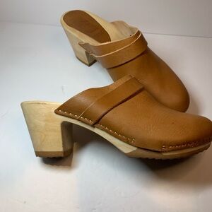 Bosabo Sabot Annie wooden and leather clogs